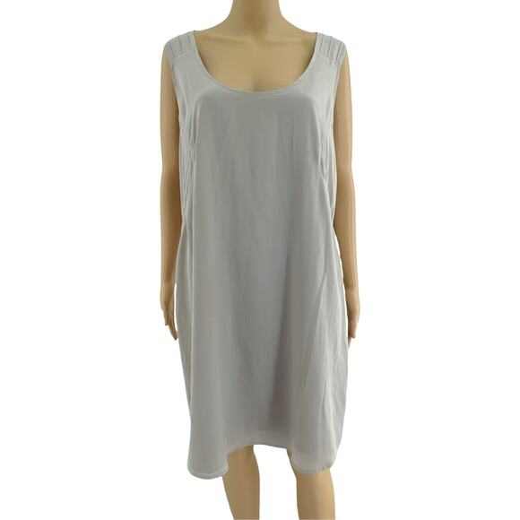 Mossimo XXL Cream Sleeveless Cross Back Mini Tent Shift Dress - Picture 1 of 5